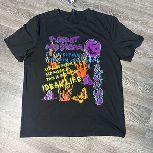 Men’s black pursuit and dream cotton tee